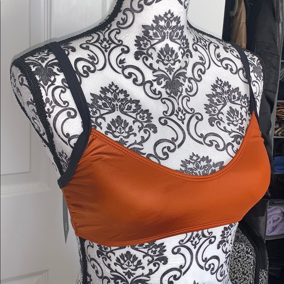 Zella Ladder Back Bikini Top in Rust / Brick - Picture 13 of 16